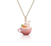 FytStycale Ciondolo con Coniglio in una Tazza Miniature Ciondolo a Forma di Coniglio Mini Ciondoli per Bambine, Ragazze, Regalo, style to 2