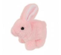 FytStycale Coniglio Peluche Interattivo Giocattolo Peluche Bambino Elettronico Pupazzo Animato Che Muove il Naso Effetti Morbido E Confortevole Carota Accessoria, Coniglio Elettrico Rosa