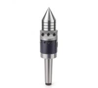 FytStycale Contropunta Rotante MT2 Finitura Nero Argento Punta Rotante da Centro Superficie Brillante Utensile in Metallo Lavorato per Tornio, MT3