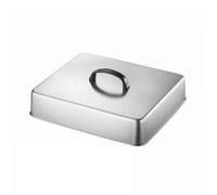 FytStycale Coperchio per Gria con Manico | Finitura Argento Liscia, Coperchio per Gria con Manico Curvo, Resistente al, Griate, 33x28.2x6.6cm