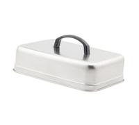 FytStycale Coperchio per Griglia in Acciaio Inossidabile con Maniglia Resistente Al Calore per Cucinare Panini, Lunghezza 30 Cm