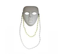 FytStycale Copertura Facciale da Performance Copertura Maschera Accessorio Ornamento in Plastica con Catene a Perline per Stile d'Impatto Adatta per Coreografie
