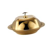 FytStycale Copertura per Alimenti in Acciaio Inox con Cupola Protettiva per Piatti Da Portata Dessert E Burro Soluzione Pratica per Mantenere Il Calore Adatta a, 44 Cm
