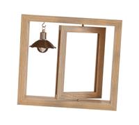 FytStycale Cornice Portafoto in Legno, Girevole Su Entrambi I Lati, Verticale, Orizzontale, con Illuminazione LED Integrata, 21.4 Cm X 23.4 Cm