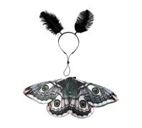FytStycale Costume da Halloween per Cani di Farfalla, Carino, Divertente, Leggero, in Feltro, per Cuccioli, Ideale per Cosplay e per Il Giorno del, Nero