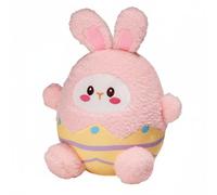 FytStycale Cucciolo di Coniglio in Involucro D'uovo Morbido e Confortevole Peluche Coniglio Pasquale Viso Decorato Peluche Coniglio a Forma di Uovo per Neonati, Rosa