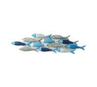 FytStycale Decorazione murale a forma di pesce, opera d'arte, decorazione murale per soggiorno, camera da letto e feste, 66.5 Cm X 16 Cm