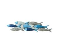FytStycale Decorazione murale a forma di pesce, opera d'arte, decorazione murale per soggiorno, camera da letto e feste, 54.5 Cm X 12 Cm