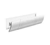 FytStycale Deflettore Condizionata per Condizionatori a Muro Orientabile con Parabrezza Retrattile Telescopico in Materiale Pp Adatto a Uso Domestico Uffici, Da 58.5 cm a 95.5 cm