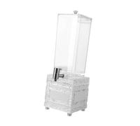 FytStycale Distributore di Birra Da Tavolo a Torre, Dispenser Portatile in Acrilico con Robusto Supporto per Feste, Cucine E Case, Secchio Quadrato