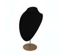 FytStycale Espositore Collana in PU Elegante Busto Porta Collane PU Resistente Alla Deformazione Manichino Espositivo Collane per Commercianti Online, Nero, Piccolo