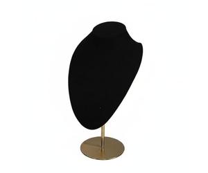 FytStycale Espositore Collana in PU Elegante Busto Porta Collane PU Resistente Alla Deformazione Manichino Espositivo Collane per Commercianti Online, Nero, Piccolo