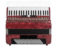 FytStycale Fisarmonica a Piano Lucente Fisarmonica 120 Professionale Borsa per Musicisti, Studenti, Concerti, Studio, Rosso