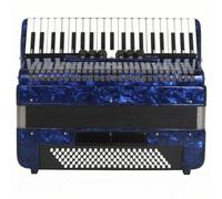 FytStycale Fisarmonica a Piano Lucente Fisarmonica 120 Professionale Borsa per Musicisti, Studenti, Concerti, Studio, Blu