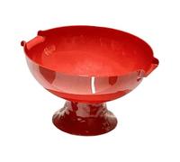 FytStycale Fruttiera con Piedistallo E Base Rialzata, Organizer per, Centrotavola Staccabile in PET, Adatto per Feste in Cucina E in Casa, Rosso
