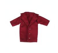 FytStycale Giacca per Bambola Monopetto Raffinata Giacca Completo Bambola Soprabito Autunno-Inverno Accessorio Moda con Dettagli Realistici per Fotografare O Esporre La Collezione di Bambole, Rosso