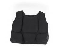 FytStycale Gilet Imbottito senza Maniche Gilet Protettivo Regolabile Supporto Posteriore Protezione Costole Sportiva , Nero , S Adatto Per Altezza 100-120CM