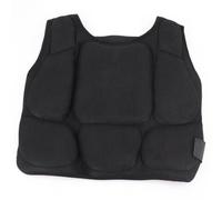 FytStycale Gilet Imbottito senza Maniche Gilet Protettivo Regolabile Supporto Posteriore Protezione Costole Sportiva , Nero , L Adatto Per Altezza 140-160CM