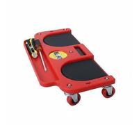FytStycale Ginocchiera Ergonomica Carrello Ginocchia Carrello Ortopedico Piattaforma Rotelle Vassoio Attrezzi Struttura Robusta con Portata Elevata E Maniglia da, Rosso