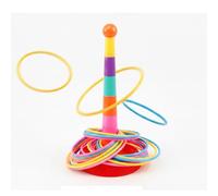 FytStycale Gioco di Lancio Anelli per Bambini con Base Antiscivolo in Plastica per Sviluppare La Precisione E le Capacità Motorie Attività Ricreative per, style to 3