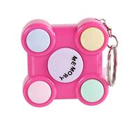 FytStycale Gioco di Memoria Elettronico Portatile con Puzzle, Luci E Suoni, Ideale per Allenare La Mente, con Portachiavi, Perfetto per, Rosa