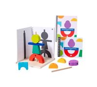 FytStycale Gioco di Ombre Logico Gioco di Logica Spaziale Colorato Blocchi Geometrici per Scuola Prescolare