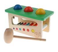 FytStycale Gioco Educativo Spingi Pallina in Legno con Vassoio Sviluppo Sensoriale Migliora La Coordinazione Mano Occhio Supporta La Scoperta Della, Tipo B, Taglia unica