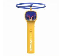 FytStycale Illuminated Gioco Lanciadischi Portatile con Testa Rotonda E Asta Inclusi Dischi Luminosi Ricarica Rapida a Pulsante Singolo Adatto per Bambini Cortile Spiaggia attività Serali, Giallo