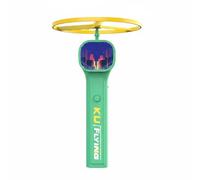 FytStycale Illuminated Gioco Lanciadischi Portatile con Testa Rotonda E Asta Inclusi Dischi Luminosi Ricarica Rapida a Pulsante Singolo Adatto per Bambini Cortile Spiaggia attività Serali, Verde