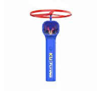 FytStycale Illuminated Gioco Lanciadischi Portatile con Testa Rotonda E Asta Inclusi Dischi Luminosi Ricarica Rapida a Pulsante Singolo Adatto per Bambini Cortile Spiaggia attività Serali, Blu
