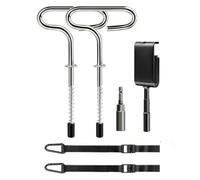 FytStycale Kit di Ancoraggio per Tende Design Compatto e Leggero, disasori da Ghiaccio con Cinghie, Rapida, Picchetto a Spirale, Set 2