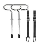 FytStycale Kit di Ancoraggio per Tende Design Compatto e Leggero, disasori da Ghiaccio con Cinghie, Rapida, Picchetto a Spirale, Set 1
