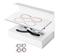 FytStycale Kit per Braccialetti Permanenti Fai Da Te con Chiusura a Scatto E Pinze. Versatile, Ideale per La Creazione di Braccialetti, Regali per Coppie, Fidanz, 1 Argento 1 Oro Rosa