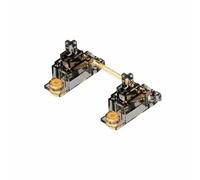 FytStycale Kit Stabilizzatori Vite Cuscinetti in Politetrafluoroetilene Inclusi Stabilizzatori a Montaggio PCB Rimuove Automaticamente il Rumore, Transparent Black, Not Lubed