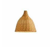 FytStycale Lampadario a Cappello di Paglia Materiale Naturale Lampada a Sospensione in Bambù Facile da Pulire Lanterna Lampada Vimini Stile Rustico, 60 Cm