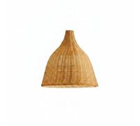 FytStycale Lampadario a Cappello di Paglia Materiale Naturale Lampada a Sospensione in Bambù Facile da Pulire Lanterna Lampada Vimini Stile Rustico, 45 Cm