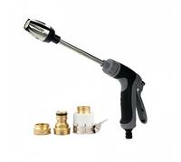 FytStycale Lancia Ad Alta Pressione con Asta Lunga Impugnatura Antiscivolo Pistola a Spruzzo per Lavaggio Auto Materiali Robusti Spruzzatore in Metallo per Tubo, Gun W Metal M-conn