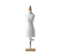 FytStycale Manichino da in 1:4 | Altezza Regolabile, di, Busto da con in Legno, Sarti, Bianco, Base Quadrata