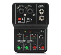 FytStycale Mixer con Scheda Audio Stereo Mixer con Alimentazione Fantasma Digitale Dispositivo per Streamer, Creatori di Contenuti