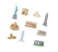 FytStycale Modellini di Edifici Famosi da Esplorare E da Utilizzare Come Elementi Decorativi per La Casa, 10 Pezzi