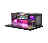 FytStycale Modello Auto Espositore Garage Parcheggio Diorama 1 64 Scaffale Stand per Modellini Auto Vetrina Collezionabile PP Resina Illuminata Adatto a
