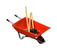 FytStycale Modello di Carrello Multiuso in 1:64, Accessorio per Diorama in Resina, Ornamento a Carriola, Simulazione per Plastico Ferroviario Fai-da-te, con Modello a Pennello