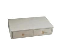 FytStycale Organizzatore per Cassetti da Appoggio, Pratico Ed Elegante Contenitore in Legno per Appartamento, Bianco