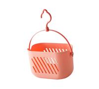 FytStycale Organizzatore per Doccia, Cestino Portaoggetti da Appendere, Cestino Portaoggetti Portatile per Il Bagno con Gancio Girevole per Shampoo, Sapone, in P, Rosa