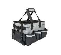FytStycale Organizzatore per Sacchetti di Pulizia, Custodia per Il Trasporto, Borsa Porta Attrezzi, Contenitore per Prodotti per La Pulizia, Versatile, Struttura, Grigio