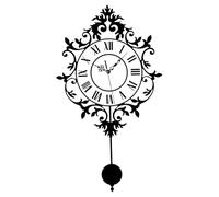 FytStycale Orologio Da Parete a Pendolo Silenzioso Decorativo Vintage con Numeri per La Cucina