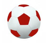 FytStycale Pallone da Calcio Misura 5 Cucito a Macchina Pallone da Allenamento in PVC Resistente Attrezzatura Sportiva per Ragazzi, Bambini, Esterno, Spiaggia, Red White