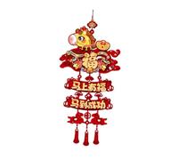 FytStycale Pendente Capodanno Cinese Ornamento da Appendere Decorazione Personaggi Fu Cavallo Decorativo Realizzato in Tessuto Non Tessuto Adatto per Primavera, Zodiaco