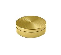 FytStycale Piatto Rotante Metallico Uso fuori Ghiaccio Rotating Disc Design con Cuscinetto Strumento di Rotazione per Palestra, Gold, 100-32mm