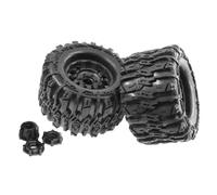 FytStycale Pneumatici Monster Truck Ruote Trazione Gomma con Adattatori Inclusi per di Terreni Difficili Adatti a Percorsi Tecnici Pratica Allenamento